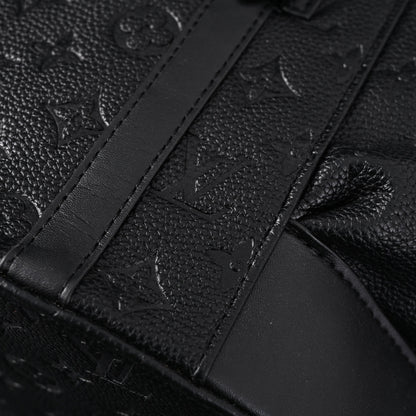 Louis Vuitton Christopher PM Backpack Monogram Shadow Black Leather