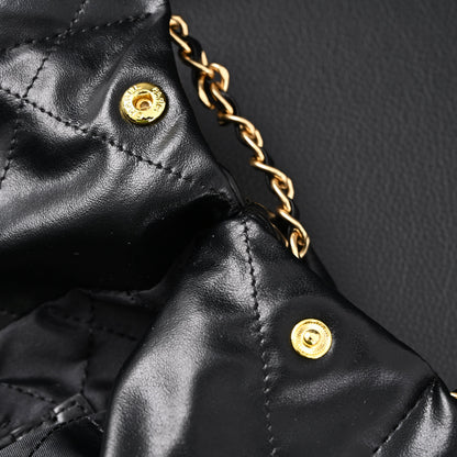 Chanel 19 Flap Bag – Black Quilted Lambskin with Gold & Ruthenium Hardware